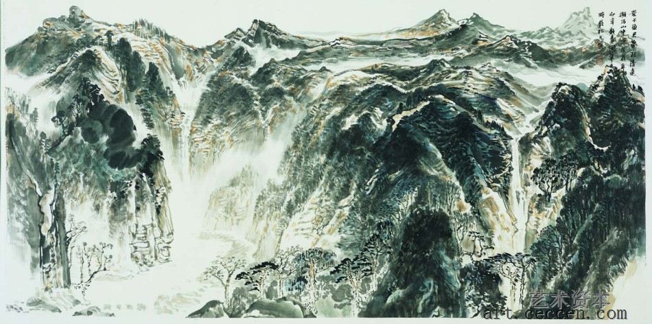 笔致清远136x68cm 中国画 2011年
